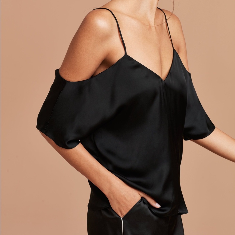 NWT Aritzia Wilfred Draveil Blouse - Black